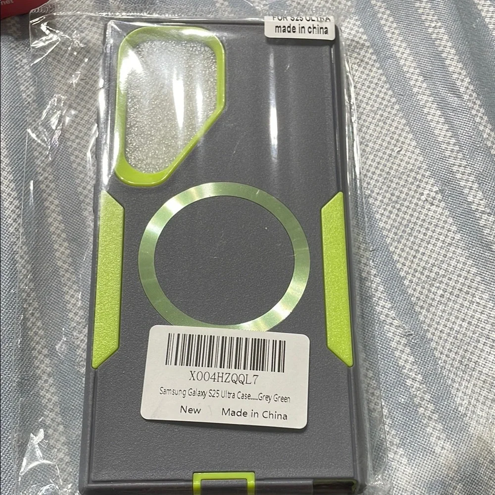 Samsung Galaxy Case Gray and Green Durable Protective Cover
